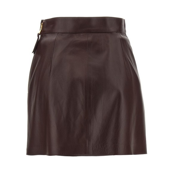 Elisabetta Franchi Nappa Leather Mini Skirt - NWT